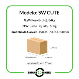Moto Elétrica SMART WHEEL Triciclo Elétrico Cute para Adultos - Image 4